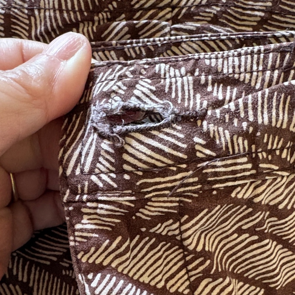 White Stag Women’s Leaf-Print Athletic Skort Brown/Tan EUC 14 - Picture 11 of 11